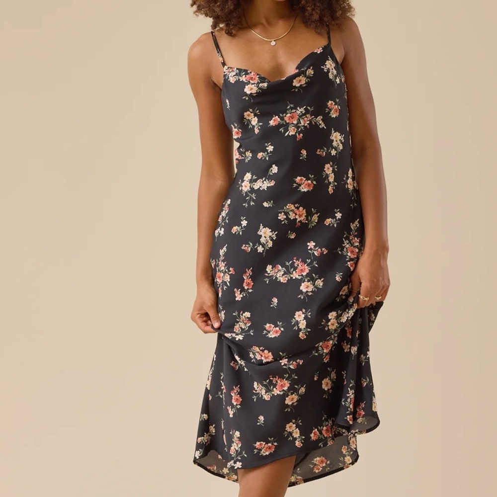 NEW Altar’d State Black Floral Maxi Dress Size Small & 3XL Available NWT